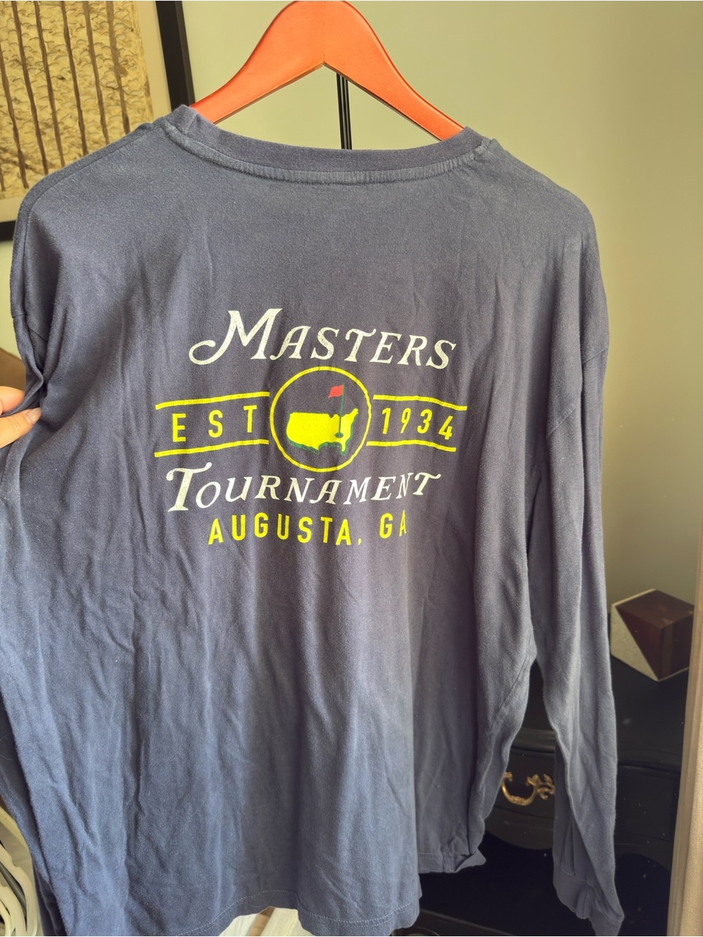 Masters Tournament Augusta Long-Sleeve Shirt - Navy Blue